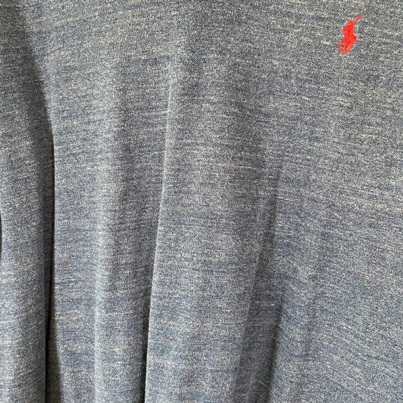 Polo Ralph Lauren Custom Fit Blue Heather Polo Shirt - Picture 3 of 4